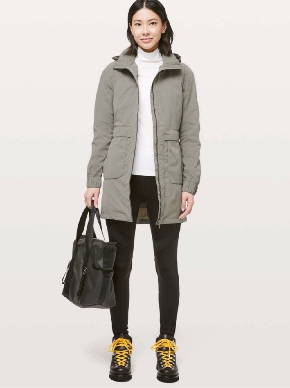 Lululemon Keep on Trek 3 in 1 jacket with removable vest and storable hood sz4